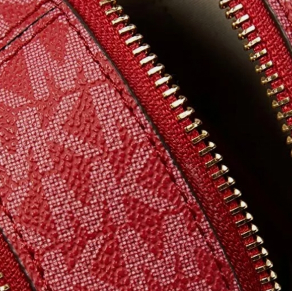 Michael Kors Rhea Logo XS Convertible Backpack Red - Picture 3 of 5